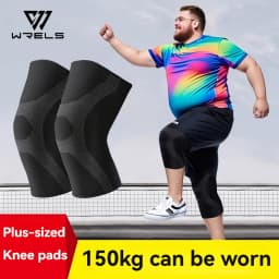 2pcs Plus Size Knee Pads Compression Knee Support for Obese Men Women Heavy-Duty Anti-slip Arthritis Relief Fitness Knee Cover