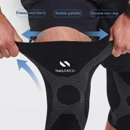 2pcs Plus Size Knee Pads Compression Knee Support for Obese Men Women Heavy-Duty Anti-slip Arthritis Relief Fitness Knee Cover