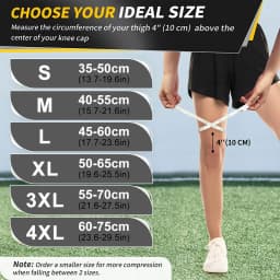 2pcs Plus Size Knee Pads Compression Knee Support for Obese Men Women Heavy-Duty Anti-slip Arthritis Relief Fitness Knee Cover