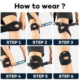 Dual adjustable patellar tendon support sleeve, suitable for meniscus, osteoarthritis, orthopedics, and athlete knee support