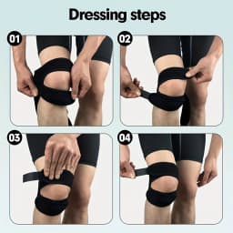 1/2pcs Patella Knee Strap Professional Anti-Slip Adjustable Knee Stabilizer Pads Basketball Running Jumping Knee Wrap Band