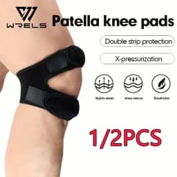 1/2pcs Patella Knee Strap Professional Anti-Slip Adjustable Knee Stabilizer Pads Basketball Running Jumping Knee Wrap Band