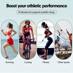 1/2pcs Patella Knee Strap Professional Anti-Slip Adjustable Knee Stabilizer Pads Basketball Running Jumping Knee Wrap Band