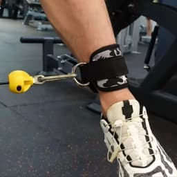 Adjustable Padded Ankle Wrist Cuffs Padded Straps D-Ring Glute Kickback for Cable Machine, Ideal for Glutes Exercises
