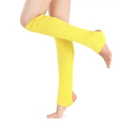Lolita Long Socks Woman Yoga Leg Warmers Knitted Warm Foot Cover Winter Dance Ballet Exercising Fitness Crochet Socks Boot Cuffs