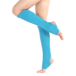 Lolita Long Socks Woman Yoga Leg Warmers Knitted Warm Foot Cover Winter Dance Ballet Exercising Fitness Crochet Socks Boot Cuffs