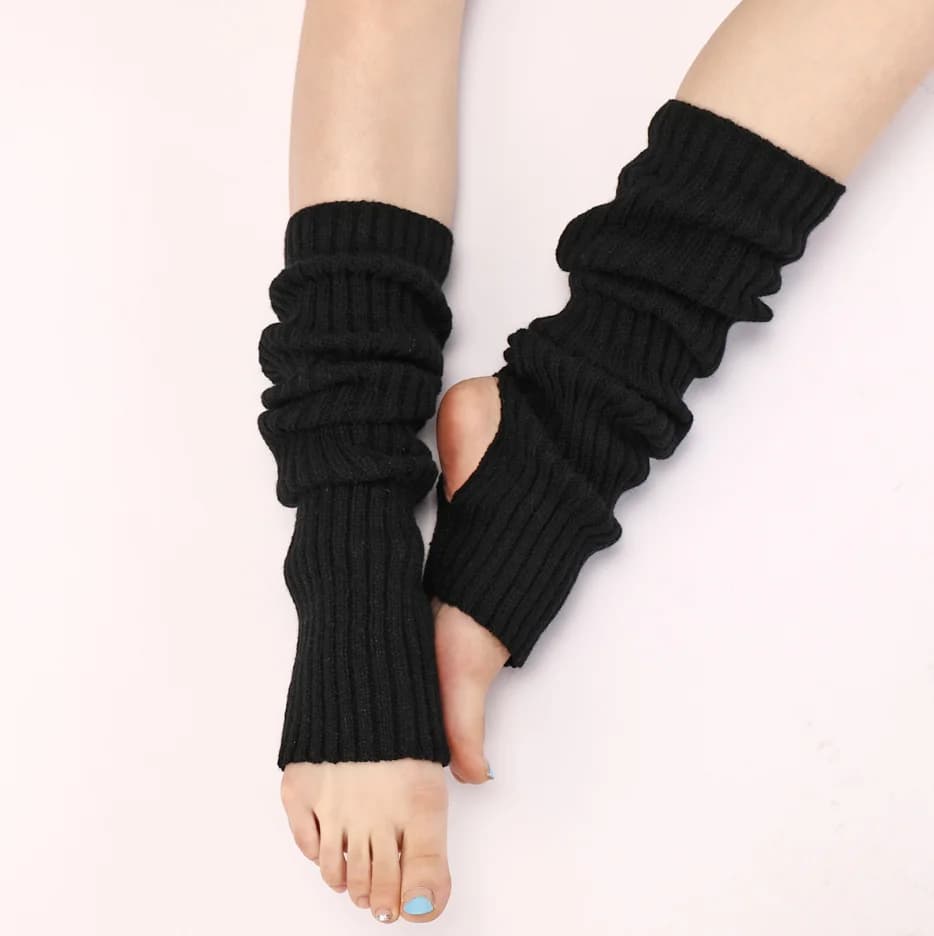 Winter Knitted Leg Warmers for Women Girls Female Boot Socks Yoga Warm Leg Cover for Gym Fitness Dance Stretching Warm
