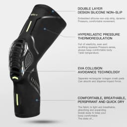 1 piece of compression knee pad, shock resistant knee pad, running knee pad, arthritis joint pain relief knee pad, suitable for