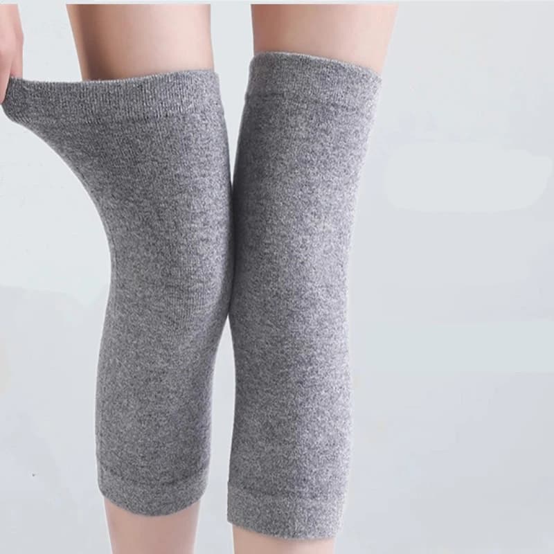 100%Wool Knitted Warm Knee Warmer For Woman and Man 2025 Autumn Winter