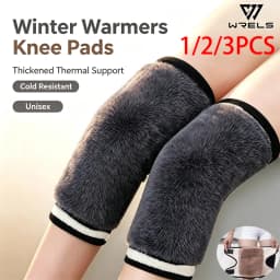 1/2/3PCS Winter Warmers Knee Pads Thickened Thermal Leg Elderly Arthritis Knee Support Unisex Cold Resistant Knee Protector