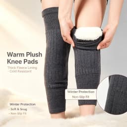 1/2/3Pairs Winter Thermal Knee Pads Compression Women Men Elderly Cold Resistant Arthritis Knee Support Running Knee Protector