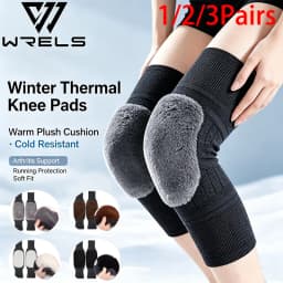 1/2/3Pairs Winter Thermal Knee Pads Compression Women Men Elderly Cold Resistant Arthritis Knee Support Running Knee Protector