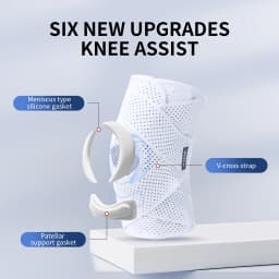 Adjustable Knee Brace Mesh Breathable Knee Support with Spring Stabilizers Open‑Patella Knee Sleeve for Daily Outdoor Activities