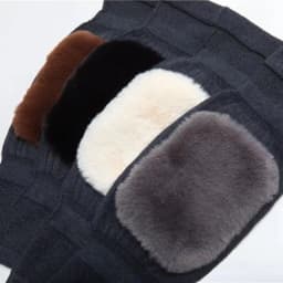 Men Women Autumn Winter Fleece Knee Pads Outdoor Cold-Resistant Leg Warmers Middle-Aged Man Thick Knit Knee Pads Woman Stretchy