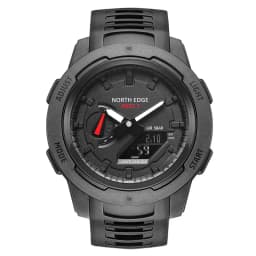 NORTH EDGE MARS3 Outdoor Sports Watch Carbon Fiber Waterproof Stopwatch Countdown Alarm Electronic Watch Luminous Round Watch