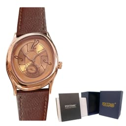 Innovative Series of Special Shaped Quartz Watches with Import Movement 32mm Dial with Genuine Leather Strap and Steel Case