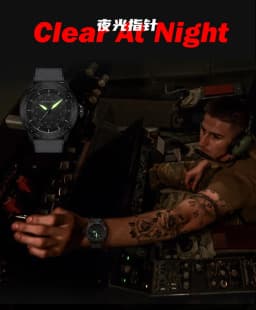 2026 Outdoor Sports Electronic Watch Solar Charging Luminous Waterproof Endurance Light Energy Driven Pointer Watch