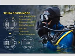 NORTH EDGE AQUA Waterproof Diving Computer Watch with Compass And Altimeter Diving Equipment Watch