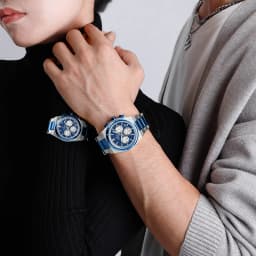 NAVIFORCE Trend Brand Steel Strap Couples Watch Quartz Automatic Date Display Chronograph Lover Waterproof Casual Wrist Watch