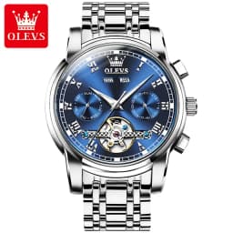100% Original OLEVS Automatic Mechanical Couple Wrist Watches for Men and Women Waterproof Watches His or Hers Lover's Watch Set