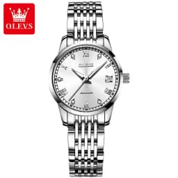 100% Original OLEVS Automatic Mechanical Couple Wrist Watches for Men and Women Waterproof Watches His or Hers Lover's Watch Set