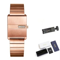 Square Niche Couple Watches Silver Stainless Steel Bracelet New-style Trendy Men Timepiece Fashionable Gift Unisex Quartz Watche