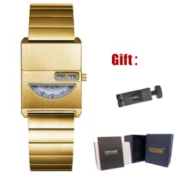 Square Niche Couple Watches Silver Stainless Steel Bracelet New-style Trendy Men Timepiece Fashionable Gift Unisex Quartz Watche