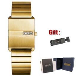 Square Niche Couple Watches Silver Stainless Steel Bracelet New-style Trendy Men Timepiece Fashionable Gift Unisex Quartz Watche