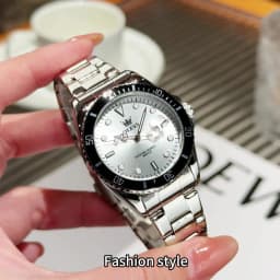 OLEVS Couple Watches Trend Fashion Stainless Steel Original Quartz Watch for Lover Premium Gift Box for Wristwatches Waterproof
