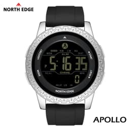 NORTH EDGE APOLLO Luxury Men Women Digital Watch Waterproof 50M Sports Watches Dual Time Pedometer Alarm Clock Couple's Watches