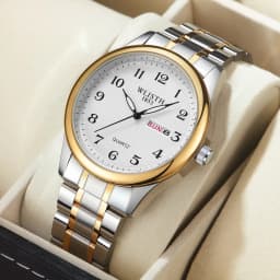 Wlisth Quartz Watch Qigital Luminous Elderly Watch Double Calendar Lovers Foreign Trade Watch