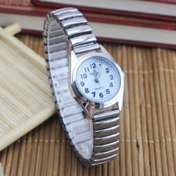 2025 Old Men Women Couples Watches Flexible Elastic Strap Fashion Simple Large Digital Stainless Steel Electronic Wristwatches