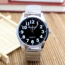 2025 Old Men Women Couples Watches Flexible Elastic Strap Fashion Simple Large Digital Stainless Steel Electronic Wristwatches