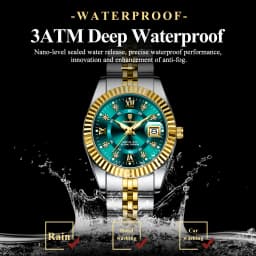 POEDAGAR Top Luxury Couple's Watches Luminous Date Classic Watches For Couple Quartz Stainless Steel Couple Watch Lovers Set+Box