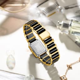 CHENXI Luxury Couple Watch High Quality Fashion Crystal Rectangular Dial Quartz Watch Men Women Valentine'S Day Wedding Gift
