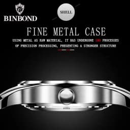 BINBOND Fashion Couple Watches Waterproof Diamond Valentine Day Lover Gift Stainless Steel Watch Men Women Quartz Watch 2pcs
