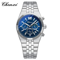 CHENXI Original Men Quartz Watch Waterproof Business Chronograph Man Wristwatch Luminous Fashion Steel Strap Watch for Men