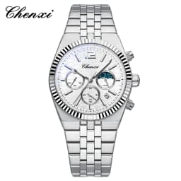 CHENXI Original Men Quartz Watch Waterproof Business Chronograph Man Wristwatch Luminous Fashion Steel Strap Watch for Men