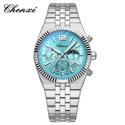 CHENXI Original Men Quartz Watch Waterproof Business Chronograph Man Wristwatch Luminous Fashion Steel Strap Watch for Men