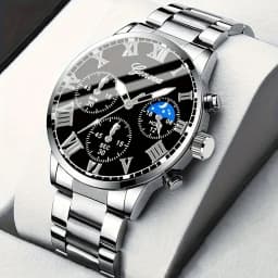 Men's Fashion Business watch, Simple casual quartz watch,  Daily and work accessories, holiday gifts