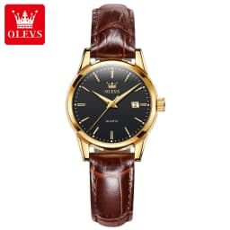 OLEVS 6898 Couple's Watches Luxury Original Fashion Brand Waterproof Luminous Quartz Wristwatch Calendar Design For Date Sport