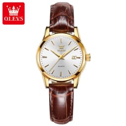 OLEVS 6898 Couple's Watches Luxury Original Fashion Brand Waterproof Luminous Quartz Wristwatch Calendar Design For Date Sport