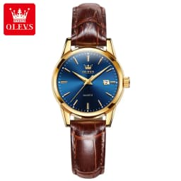 OLEVS 6898 Couple's Watches Luxury Original Fashion Brand Waterproof Luminous Quartz Wristwatch Calendar Design For Date Sport