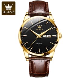 OLEVS 6898 Couple's Watches Luxury Original Fashion Brand Waterproof Luminous Quartz Wristwatch Calendar Design For Date Sport