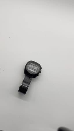 Vintage Futuristic Design Watch ChronoD Retro 1970s Electronic Dual Display Watch LCD Stainless Steel Case
