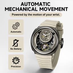 Bright Future Automatic Watch Silicone Strap 5 ATM Waterproof Mechanical Watches Daniel Gorman Watch Excellent Quality