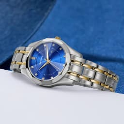 BERNY Watch for Women Blue Dial Ladies Wristwatch Waterproof Golden Stainless Steel Quartz Fashion Diamon Design Women's Watches