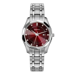 BERNY Watch for Women Blue Dial Ladies Wristwatch Waterproof Golden Stainless Steel Quartz Fashion Diamon Design Women's Watches
