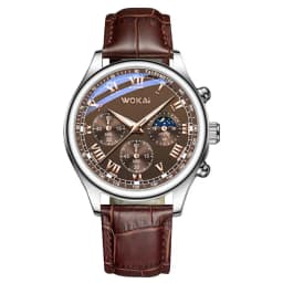 Hot Sales Brown Leather Watch For Men Casual Business Men's Wristwatches Fashion Quartz Clock Reloj Hombre Relogios Masculino