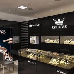 OLEVS 6898 Couple Watches Luxury Original Fashion Brand Waterproof Luminous Quartz Wristwatch Calendar Design For Date Sport